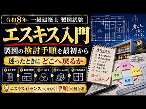 はじめてでもわかる 一級建築士 製図のエスキス入門 後戻りが起きない7ステップ