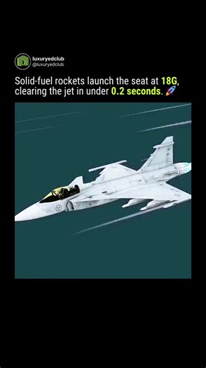 Luxury = Money & Power | This is the only seat in the world designed to break your spine to save your life. When a pilot pulls the ejection handle, a precise... | Instagram