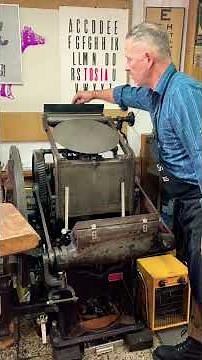 Old printing machine #typesetter #printinghouse