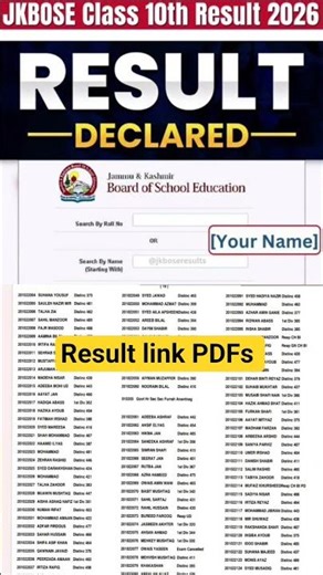JKBOSE class 10th result 2026 | jk board 10th class result out 2026 | 10th class result 2026