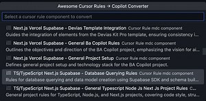 Cursor Rules to Copilot Joyride Script