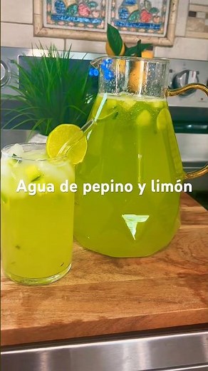 ¡La Mejor Agua de Pepino con Limón! 🥒🍋 Receta Fácil, Refrescante y Deliciosa #AguaDePepino#recetas