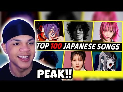 AMERICAN REACTS TO THE TOP 100 MOST STREAMED JAPANESE SONGS (JPOP) OF ALL TIME!!