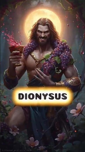 Dionysus: The God Who Was Born from Zeus’s Thigh 🍷🔥 | Greek Mythology #shorts