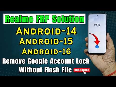 All Realme Android 14/ Android 15/ Android 16 Frp Remove 2026 - One Click - No Need Flash File