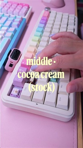 switch sound test on the YUNZII KEYBOARD b68 ⌨️🤍 Akko creamy purple on top