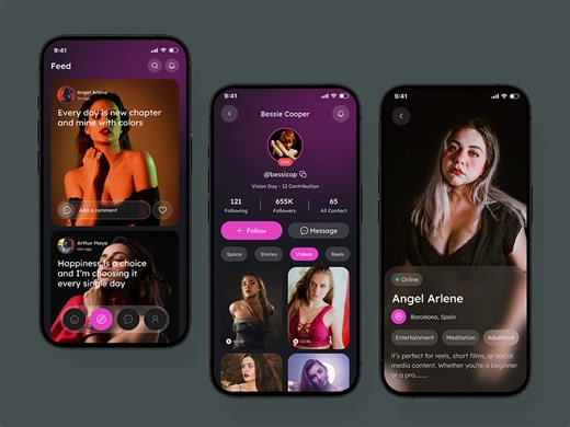Voice Chat Mobile App UI