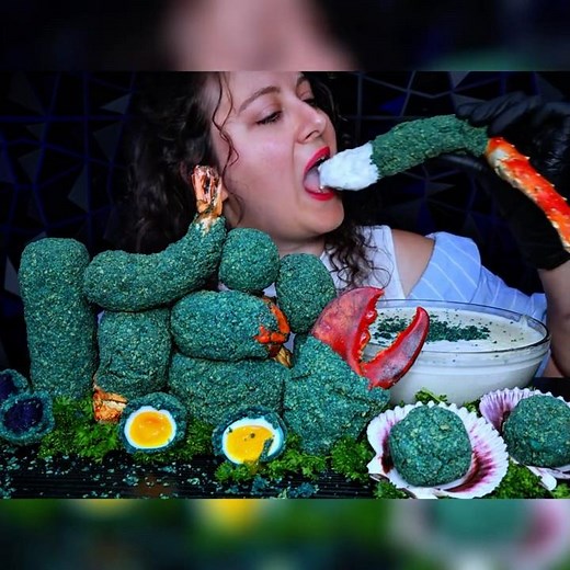 DESHELLED SEAFOOD BOIL MUKBANG | KING CRAB LEGS | BLUE HEAT TAKIS | LOBSTER TAIL | ASMR FOOD