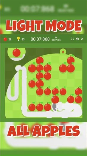 💡Google Snake LIGHT MODE💡 (ALL APPLES!)