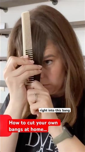 Cut your own bangs at home with a professional #hair #bangs #fringe