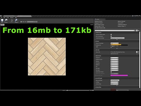 How to reduce texture size in UE4