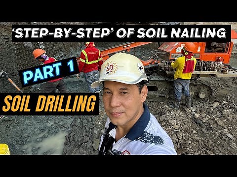 PART-1 “SOIL DRILLING” STEP-BY-STEP OF SOIL NAILING 2025 ‪@arki-knows‬