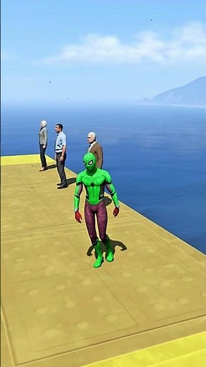 GTA 5 Epic Spiderman Ragdolls | Jumps / Fails ep.1478 #shorts
