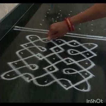 1 Pattern 2 Designs Kolam | 5x5 Dots Easy Daily Kolam | Simple Rangoli | Amma Approves