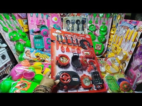 Unboxing Mini Cooking set _ miniature full plastic kitchen Set Installation Satisfying ASMR video