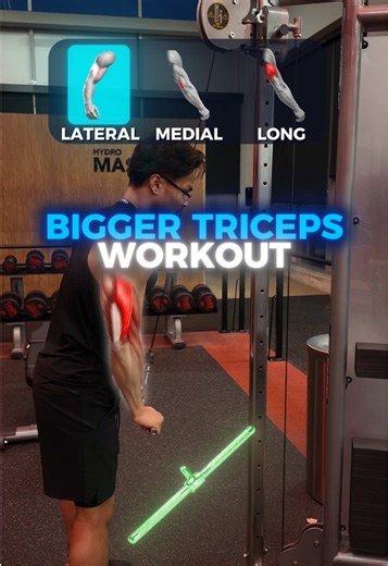 All 3 variations still train all 3 heads — these are just biases based on joint position, grip, and tension. No single exercise “isolates” one head choose based on what you want to emphasize and how it feels for you. Pronated (overhand) grip → Targets all 3 heads → Greater emphasis on the lateral head * Pronated grip = more internal rotation elbow extension Supinated (underhand) grip → Targets all 3 heads → Slightly more medial head involvement * Supination shifts elbow mechanics → increases med