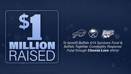 Bills fans help raise $1 million and counting through 'Choose Love' T-shirt campaign