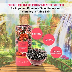 If the ⛲ ‘Fountain of Youth’ ⛲ was a reality, it would be contained within a bottle of iYURA’s Yauvari Amplified Youth-Spring! (It is not for no reason that this elixir is called a ‘Spring’!) Potent Black Gram's firming and toning action smoothens the look of lines and wrinkles ✨ Works on the face, neck and décolleté to tighten and tone the appearance of the signs of aggressive aging in that area ✨ A combination of 3 base oils makes the skin supple, glowy and ‘bouncy’ ✨ Adds juicy moisture to th