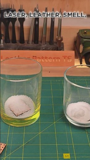 Does Baking Soda Actually Remove Laser Burn Smell? #Leathercraft #LaserCutting