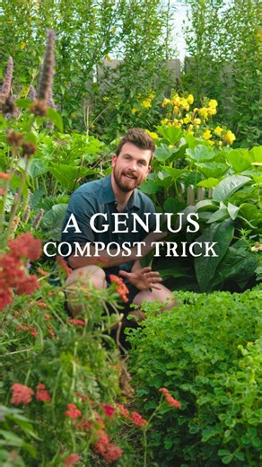 Huw Richards on Instagram: "Here is a very simple trick to make your compost bin even more productive🌿 Head to compostmasterclass.com for more composting tips and tricks #composting #hotbed #permaculture #gardeningideas #comfrey"