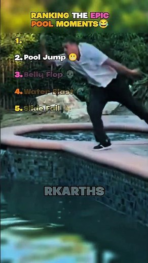 Ranking The Best/Funniest epic pool fail moments 😂🌊 #shorts #poolfails #epicfails #viral #USA