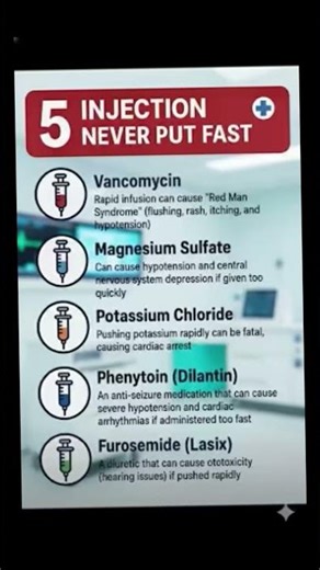 😳 5 Injections You Should NEVER Give Quickly 😳 #youtubeshorts #shortsfeed