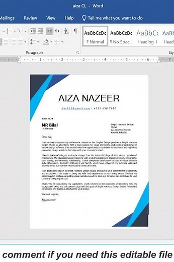 cover letter format for job