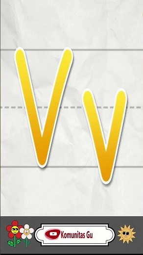 Learning to Recognize and Write Uppercase V and Lowercase v #learningtowrite