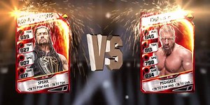 17K views · 391 reactions | The next WrestleMania-themed FLASH event is a PCC featuring Triple H vs. Roman Reigns. Catch it on 3/27! | WWE SuperCard | Facebook