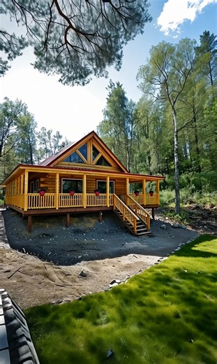 Gorgeous Log Cabin With Huge Wraparound Porch 😍 | My Cozy Cabin