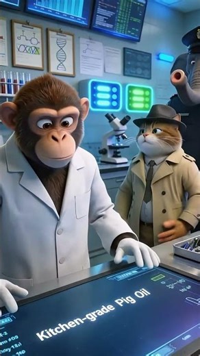 pig oil 👊🤔 #animatedcrime #cartoon