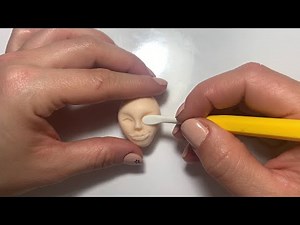 How to Make a Fondant Face Step by Step - Sugar Paste Face Tutorial - Fondant Woman Face Tutorial