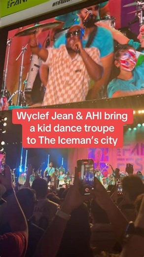 Wyclef Jean & AHI bring a kid dance troupe to The Iceman’s city