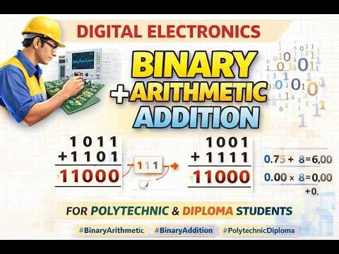 Binary Addition Explained | Binary Arithmetic | Digital Electronics | Polytechnic & Diploma