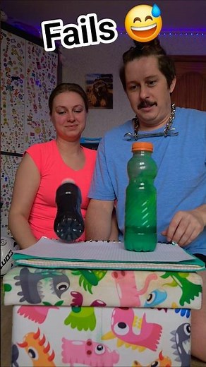 Double Bottle Flip Trick Shots Fails Compilation #shorts