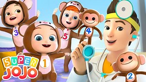 16K views · 277 reactions | 5 Little Monkeys Jumping on the Bed - Number Song + More Nursery Rhymes & Kids Songs - Super JoJo | JoJo TV | Facebook