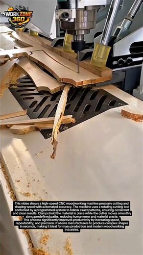 Smart CNC Wood Cutting Machine – Satisfying Precision Woodworking Process