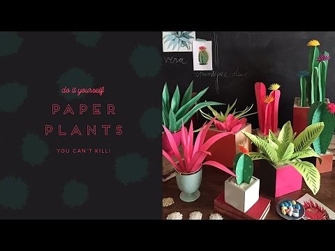 DIY paper plants