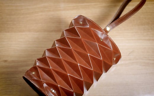 【手工皮具】/这种几何图形的美感啧啧啧/制作一个麻袋 / 几何图形