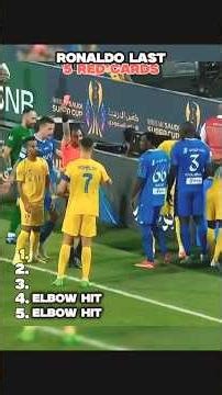 Cristiano Ronaldo Last 5 Red Cards 😳🔥 Football Moments