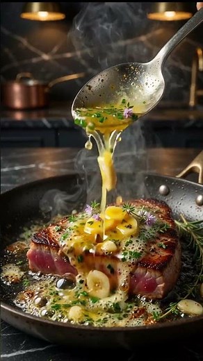 🔥 Smoky Grilled BBQTuna Steak 🐟 Crispy Outside & Juicy Inside!