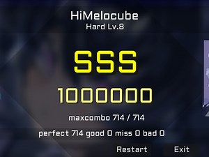 [新音游宣传/Melocube]HiMelocube Hard Lv.8 All Prefect!