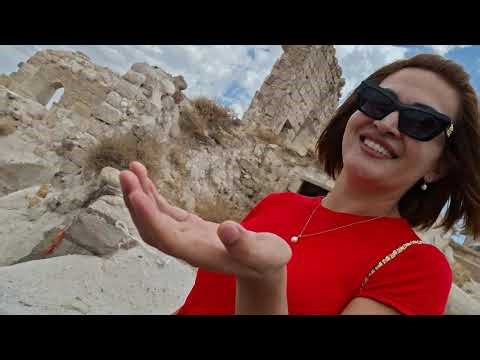 Uçhisar Castle in Cappadocia, Goreme, Turkiye. rocks, volcanic carved by humans September 18, 2025