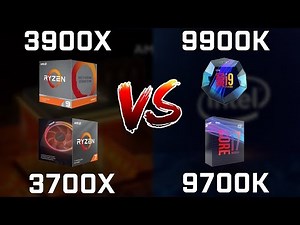 Ryzen 9 3900X vs Core i9-9900K vs Ryzen 7 3700X vs Core i7-9700K Real Benchmarks!