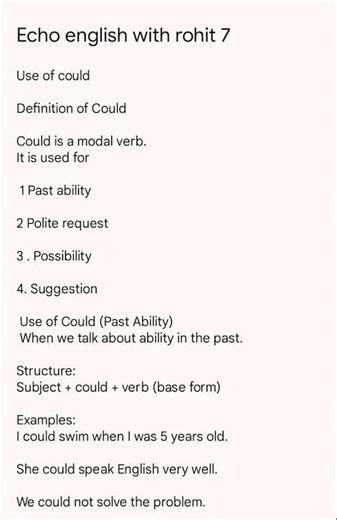 Use of could #englishreels #shorts #could #english