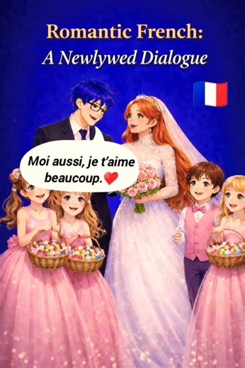 Learn French with Love ❤️ | Easy Newlywed Dialogue 🇫🇷 #learnfrench #couple