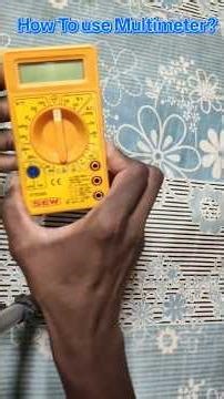How to Use Multimeter in Tamil | Beginner Guide#tamilelectricalleccture #electrical #wiringtips