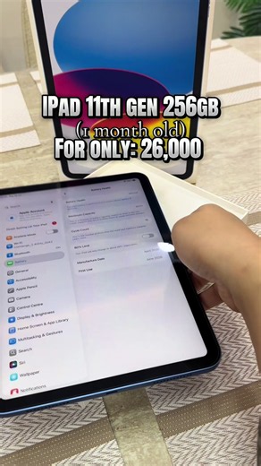 🔥 FOR SALE | iPad 11th Gen (Slightly Used) 🔥 ~~ 1month Old lang~~ ✨ Like New Condition ✅ 256gb wifi ✅ 100% Bh and 18cc ✅ Warranty june 2027 ✅ Slightly Used ✅ Smooth & Fast Performance ✅ No Issues ✅ Perfect for School, Work, Gaming & Entertainment 📱 iPad 11th Gen • 11-inch Liquid Retina Display • A16 Chip • Touch ID • USB-C Charging • All-Day Battery Life • Supports Apple Pencil (USB-C) (Apple) 💯 Clean unit, ready to use! 📩 Message us now for the price, complete details, and reservation. 📍 