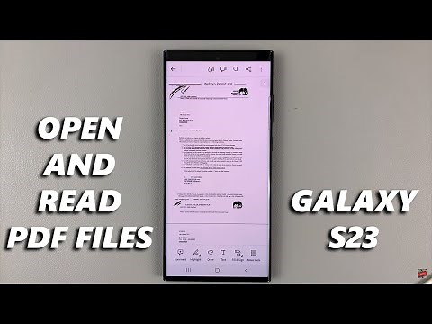 How To Open & Read PDF Files On Samsung Galaxy S23s