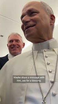 What it's like to fly with the pope